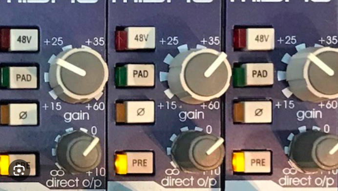 Nút gain trên mixer là gì
